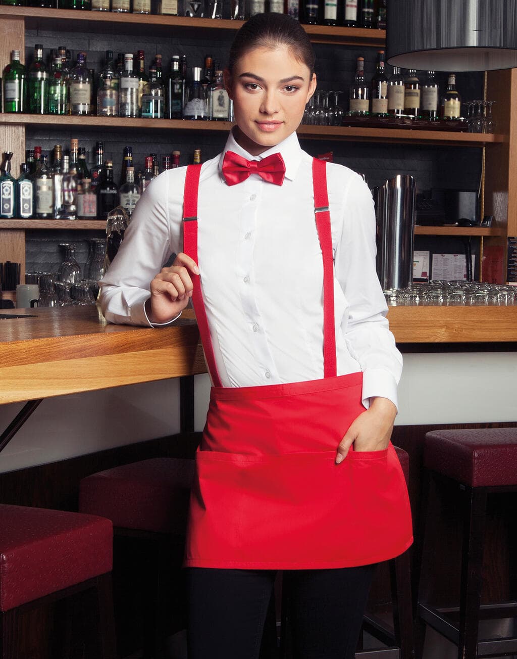 Waist Apron Basic with Pockets - vue 3