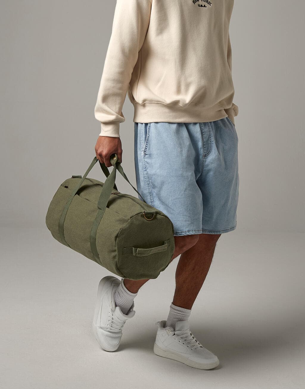 Vintage Canvas Barrel Bag - vue 2