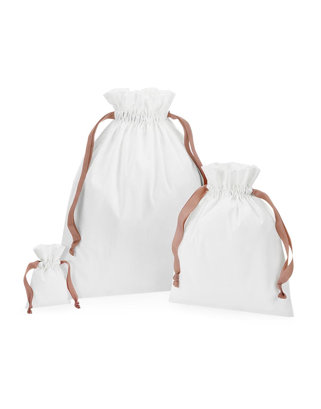 Cotton Gift Bag with Ribbon Drawstring - vue 4