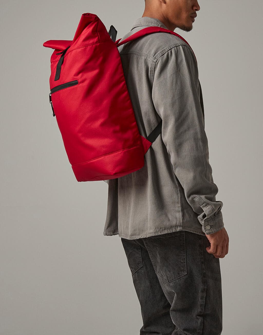 Recycled Roll-Top Backpack - vue 2