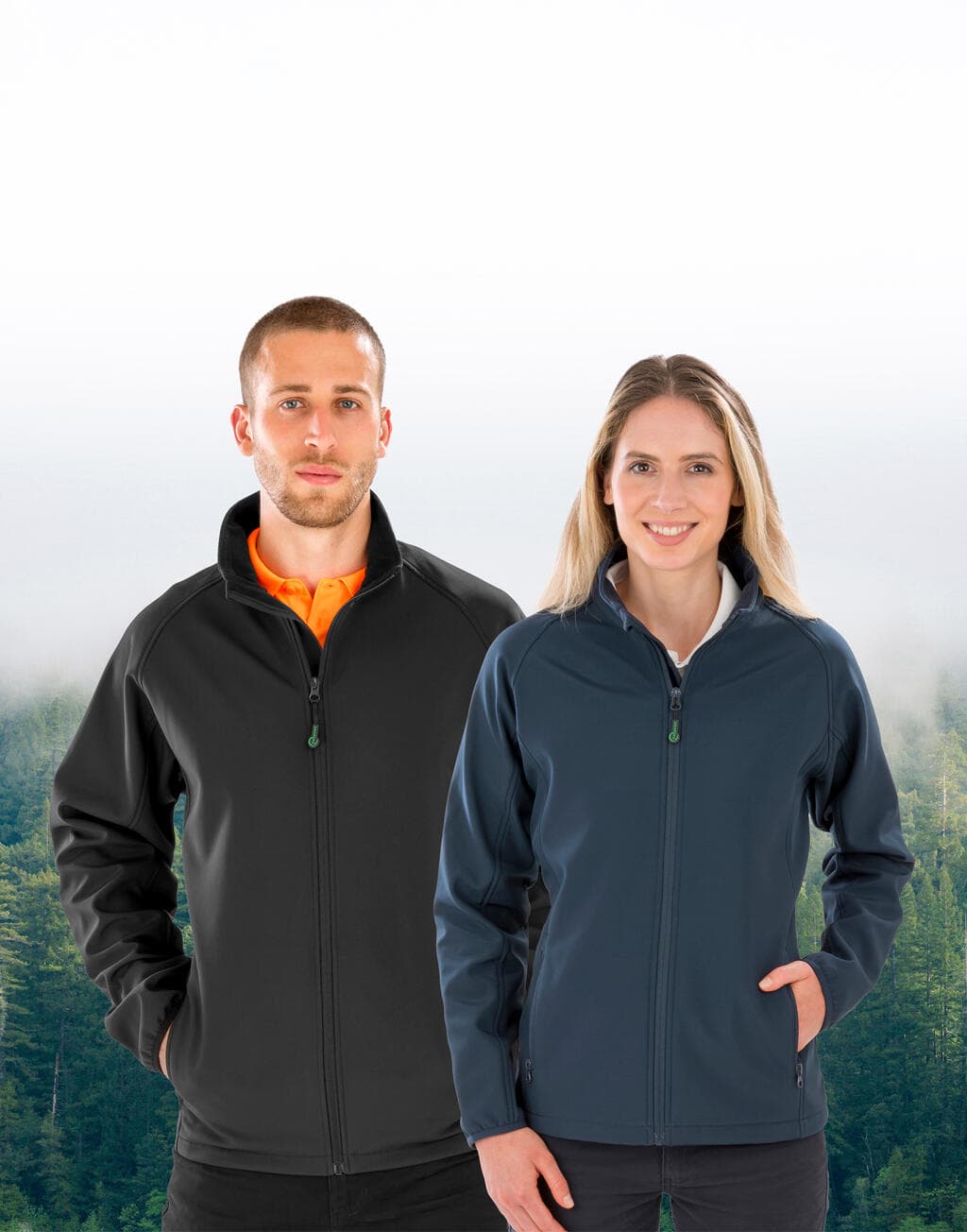 Men's Recycled 2-Layer Printable Softshell Jacket - vue 4