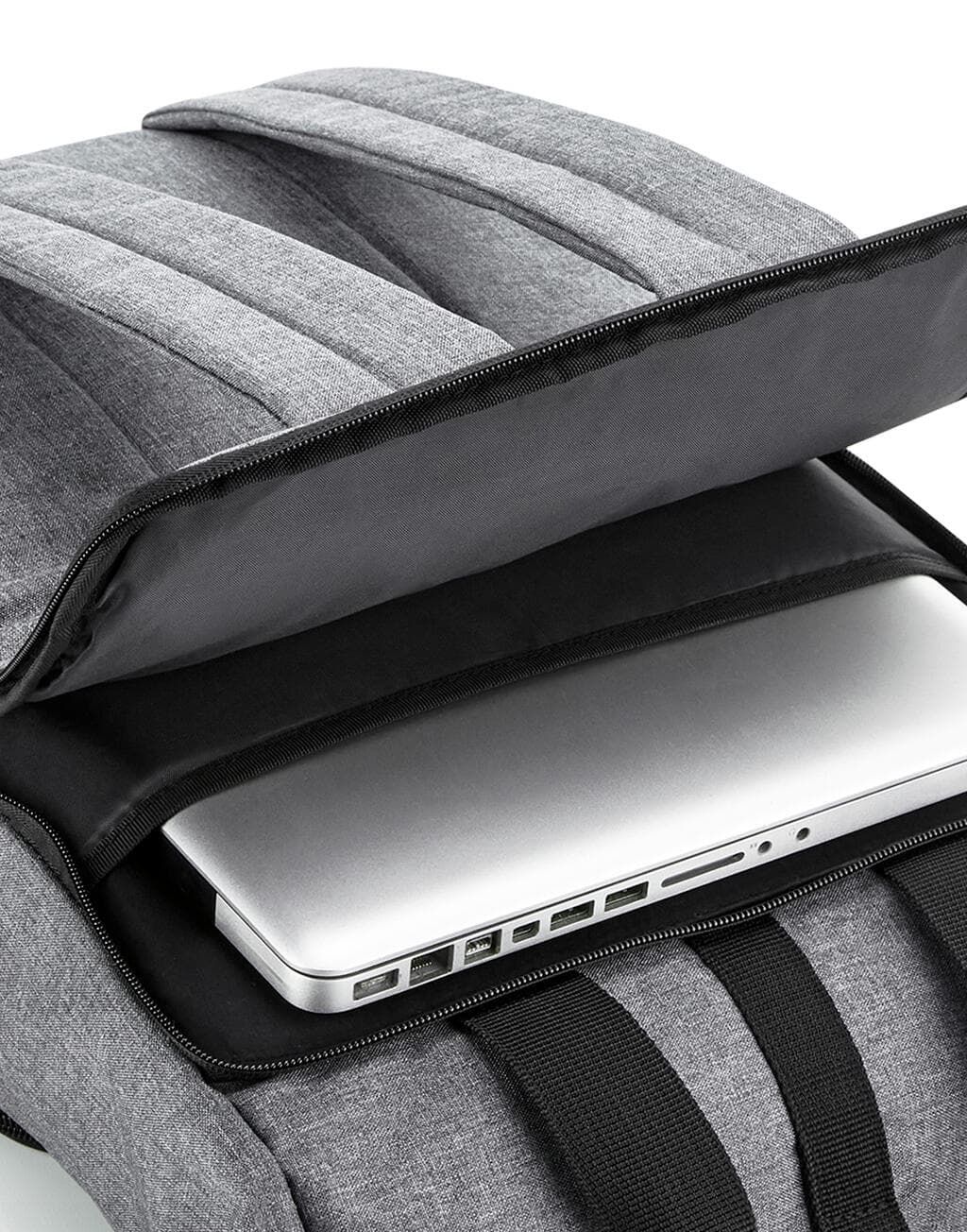 Recycled Twin Handle Roll-Top Laptop Backpack - vue 6