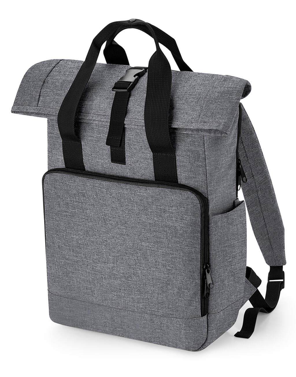 Recycled Twin Handle Roll-Top Laptop Backpack - vue 3