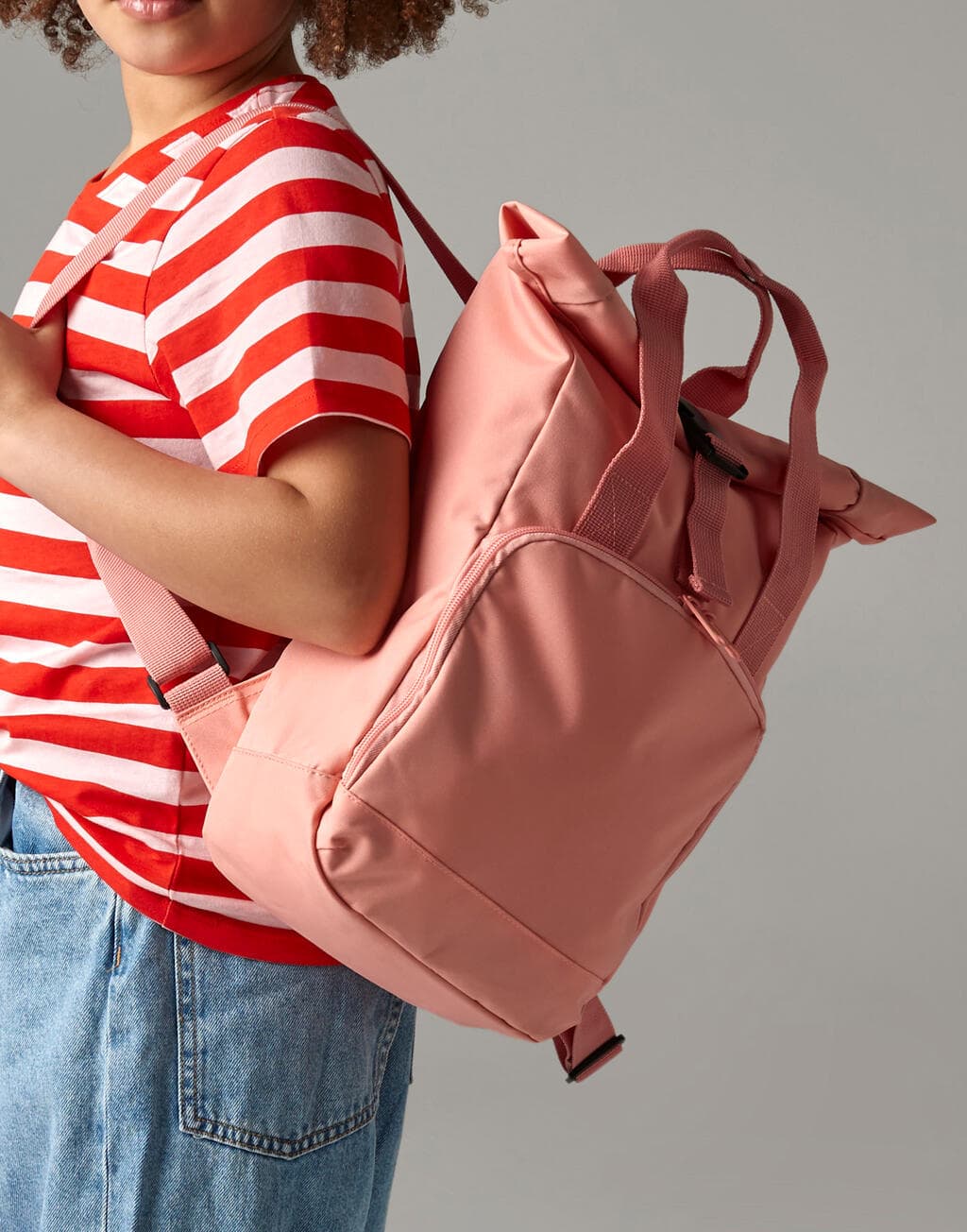 Recycled Mini Twin Handle Roll-Top Backpack - vue 3