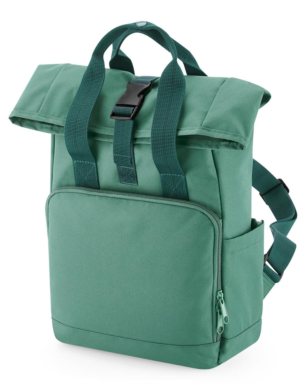 Recycled Mini Twin Handle Roll-Top Backpack - vue 5