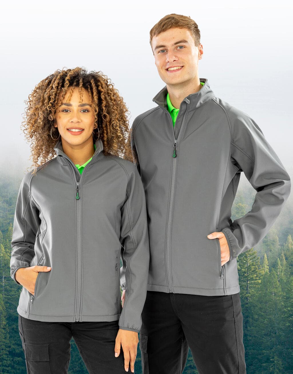 Women's Recycled 2-Layer Printable Softshell Jkt - vue 4