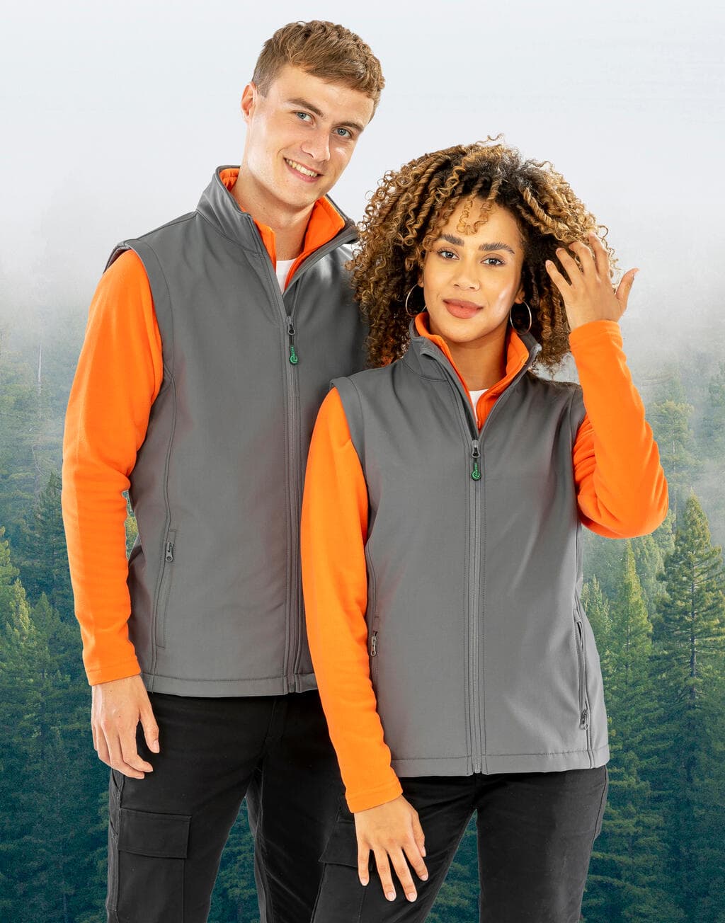 Women's Recycled 2-Layer Printable Softshell B/W - vue 4