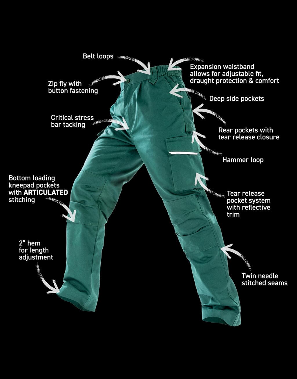 Work-Guard Action Trousers Long - vue 6