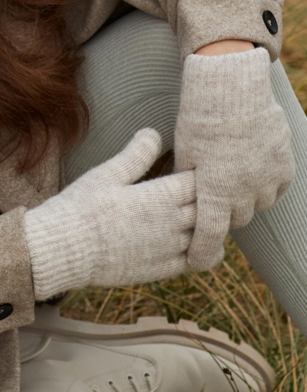 Cosy Ribbed Cuff Gloves - vue 3