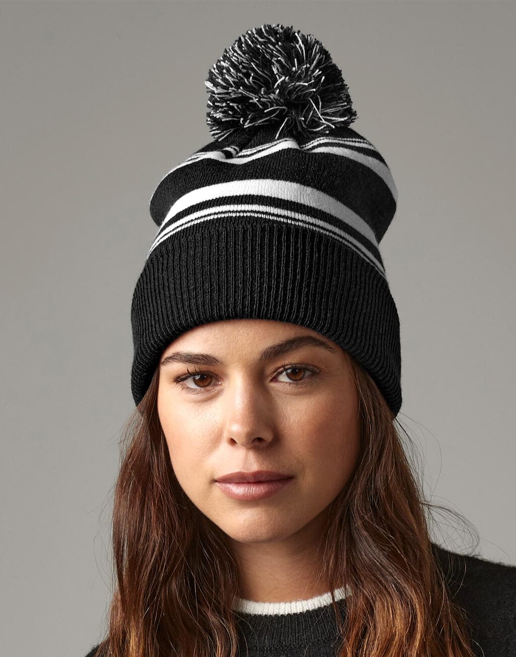 Striped Fan Beanie - vue 3