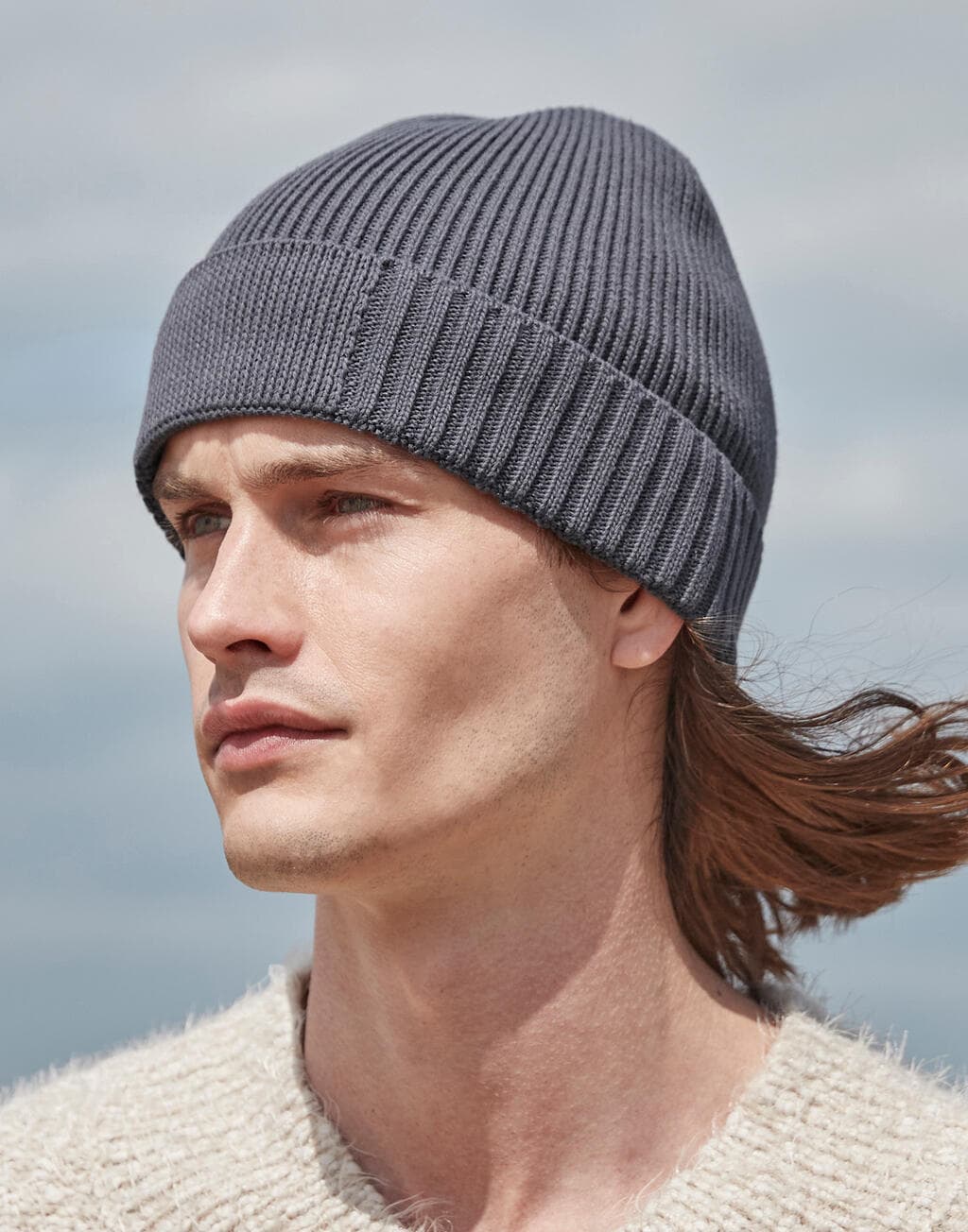 Organic Cotton Engineered Patch Beanie - vue 2